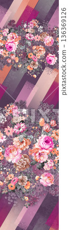 Elegant Floral Paisley Damask Geometric Stripe Ornate Pastel Wallpaper Patterns 136369126