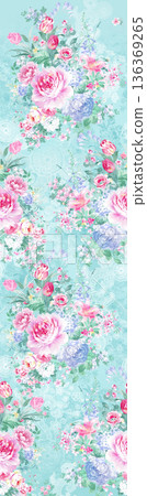Elegant Floral Paisley Damask Geometric Stripe Ornate Pastel Wallpaper Patterns 136369265