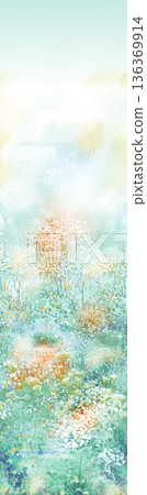 Elegant Floral Paisley Damask Geometric Stripe Ornate Pastel Wallpaper Patterns 136369914