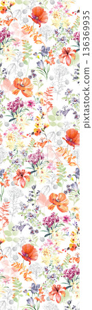 Elegant Floral Paisley Damask Geometric Stripe Ornate Pastel Wallpaper Patterns 136369935