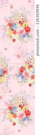 Elegant Floral Paisley Damask Geometric Stripe Ornate Pastel Wallpaper Patterns 136369936