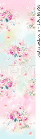 Elegant Floral Paisley Damask Geometric Stripe Ornate Pastel Wallpaper Patterns 136369959