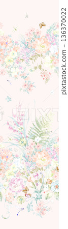 Elegant Floral Paisley Damask Geometric Stripe Ornate Pastel Wallpaper Patterns 136370022