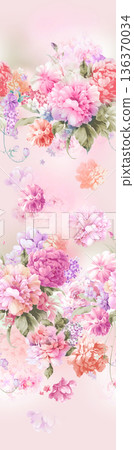 Elegant Floral Paisley Damask Geometric Stripe Ornate Pastel Wallpaper Patterns 136370034