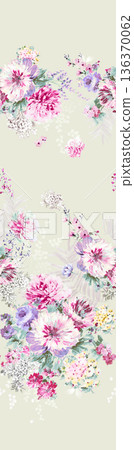 Elegant Floral Paisley Damask Geometric Stripe Ornate Pastel Wallpaper Patterns 136370062