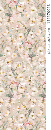Elegant Floral Paisley Damask Geometric Stripe Ornate Pastel Wallpaper Patterns 136370068