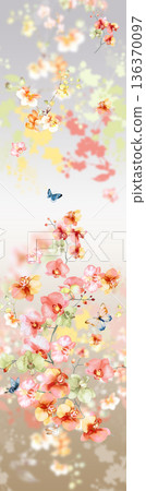 Elegant Floral Paisley Damask Geometric Stripe Ornate Pastel Wallpaper Patterns 136370097