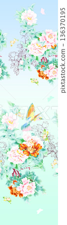 Elegant Floral Paisley Damask Geometric Stripe Ornate Pastel Wallpaper Patterns 136370195