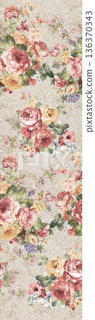 Elegant Floral Paisley Damask Geometric Stripe Ornate Pastel Wallpaper Patterns 136370343