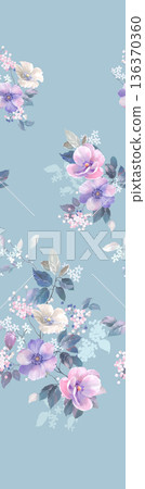 Elegant Floral Paisley Damask Geometric Stripe Ornate Pastel Wallpaper Patterns 136370360