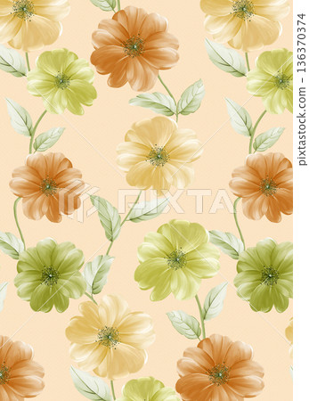 Elegant Floral Paisley Damask Geometric Stripe Ornate Pastel Wallpaper Patterns 136370374