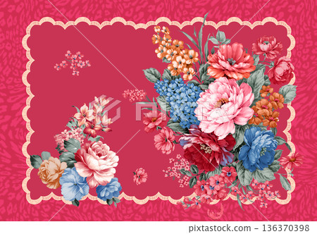 Elegant Floral Paisley Damask Geometric Stripe Ornate Pastel Wallpaper Patterns 136370398