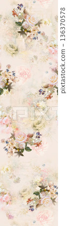 Elegant Floral Paisley Damask Geometric Stripe Ornate Pastel Wallpaper Patterns 136370578