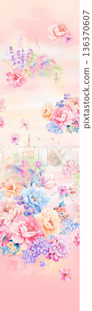 Elegant Floral Paisley Damask Geometric Stripe Ornate Pastel Wallpaper Patterns 136370607