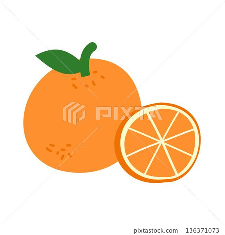 orange slice, fresh fruit, groceries 136371073