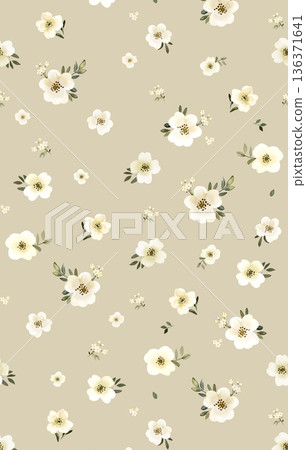 Delicate Pastel Floral Bear Bunny Panda Fruit Bird Kawaii Phone Wallpapers 136371641