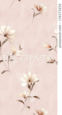 Delicate Pastel Floral Bear Bunny Panda Fruit Bird Kawaii Phone Wallpapers 136371658