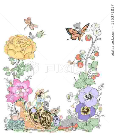 Delicate Pastel Floral Bear Bunny Panda Fruit Bird Kawaii Phone Wallpapers 136371817