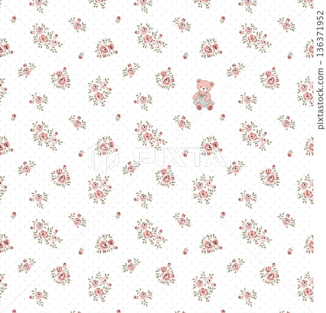 Delicate Pastel Floral Bear Bunny Panda Fruit Bird Kawaii Phone Wallpapers 136371952