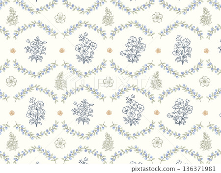 Delicate Pastel Floral Bear Bunny Panda Fruit Bird Kawaii Phone Wallpapers 136371981