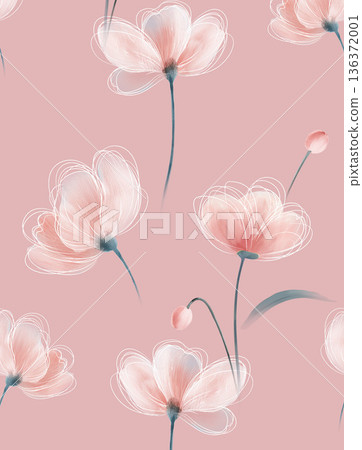 Delicate Pastel Floral Bear Bunny Panda Fruit Bird Kawaii Phone Wallpapers 136372001