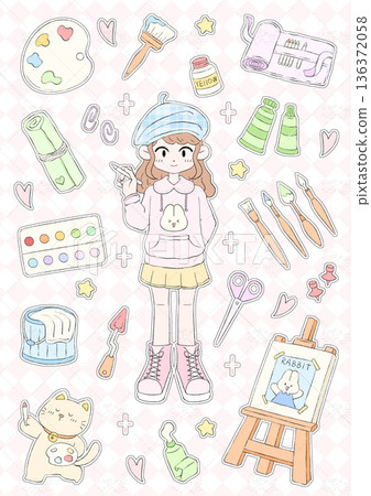 Delicate Pastel Floral Bear Bunny Panda Fruit Bird Kawaii Phone Wallpapers 136372058