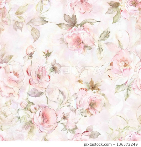 Delicate Pastel Floral Bear Bunny Panda Fruit Bird Kawaii Phone Wallpapers 136372249