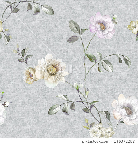 Delicate Pastel Floral Bear Bunny Panda Fruit Bird Kawaii Phone Wallpapers 136372298