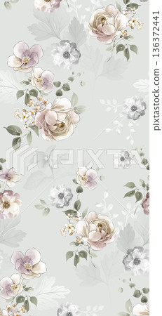 Delicate Pastel Floral Bear Bunny Panda Fruit Bird Kawaii Phone Wallpapers 136372441