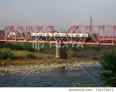 2008.11.2 Ueda Electric Railway Bessho Line Chikuma River Bridge 7200 series 136372653