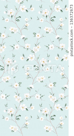 Delicate Pastel Floral Bear Bunny Panda Fruit Bird Kawaii Phone Wallpapers 136372673