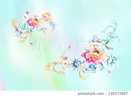 Delicate Pastel Floral Bear Bunny Panda Fruit Bird Kawaii Phone Wallpapers 136372697