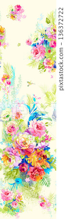 Delicate Pastel Floral Bear Bunny Panda Fruit Bird Kawaii Phone Wallpapers 136372722