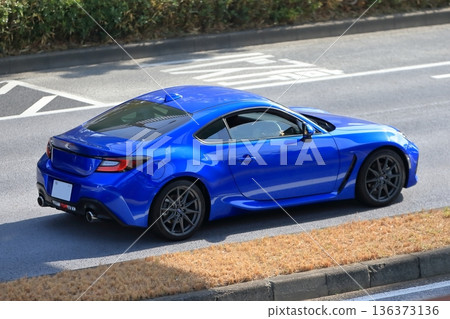 藍色國產跑車圖片 136373136