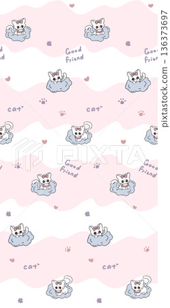 Beautiful Pastel Floral Polka Dot Watercolor Geometric Ornate Phone Wallpapers 136373697