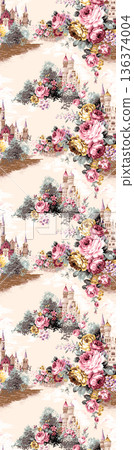 Beautiful Pastel Floral Polka Dot Watercolor Geometric Ornate Phone Wallpapers 136374004