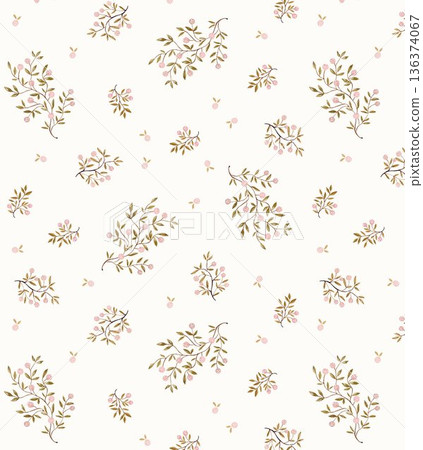 Beautiful Pastel Floral Polka Dot Watercolor Geometric Ornate Phone Wallpapers 136374067