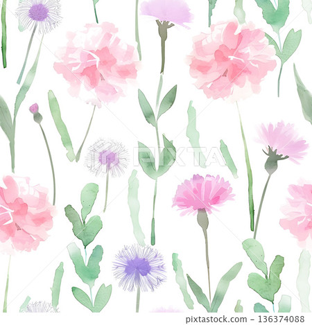 Beautiful Pastel Floral Polka Dot Watercolor Geometric Ornate Phone Wallpapers 136374088