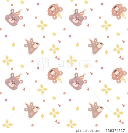 Beautiful Pastel Floral Polka Dot Watercolor Geometric Ornate Phone Wallpapers 136374317