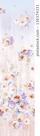 Beautiful Pastel Floral Polka Dot Watercolor Geometric Ornate Phone Wallpapers 136374331