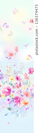 Beautiful Pastel Floral Polka Dot Watercolor Geometric Ornate Phone Wallpapers 136374473