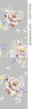 Beautiful Pastel Floral Polka Dot Watercolor Geometric Ornate Phone Wallpapers 136374592