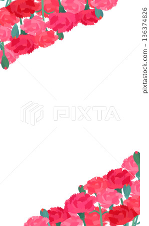 康乃馨背景透明邊框_垂直對角線_垂直 136374826