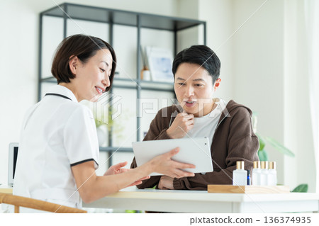 Men's beauty treatment salon 136374935