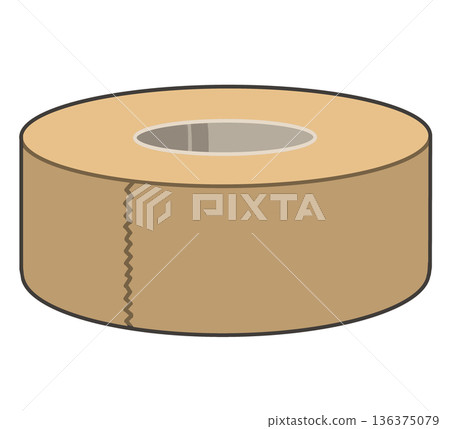 膠帶的例證 136375079