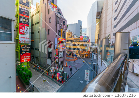 Tokyo cityscape: Pythagoras Street, Tachikawa Station North Exit Alley 136375230