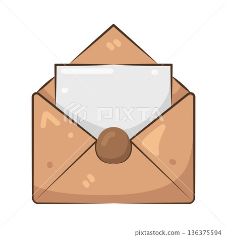 Illustration of open letter 136375594
