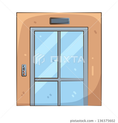 Illustration of elevator Illustration of elevator 136375602