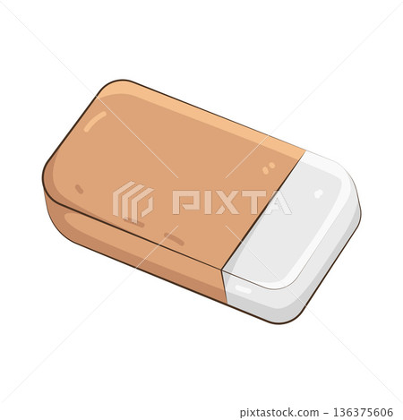 Illustration of eraser  136375606