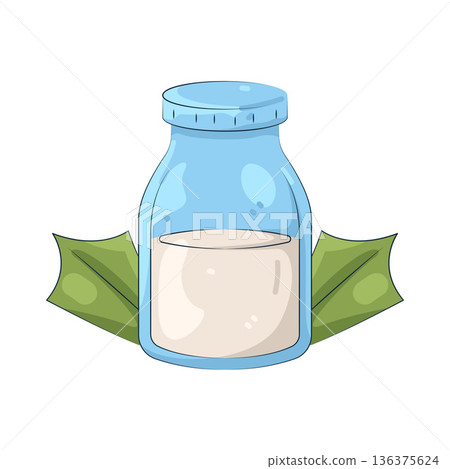 Illustration of milk bottle Illustration of milk bottle 136375624